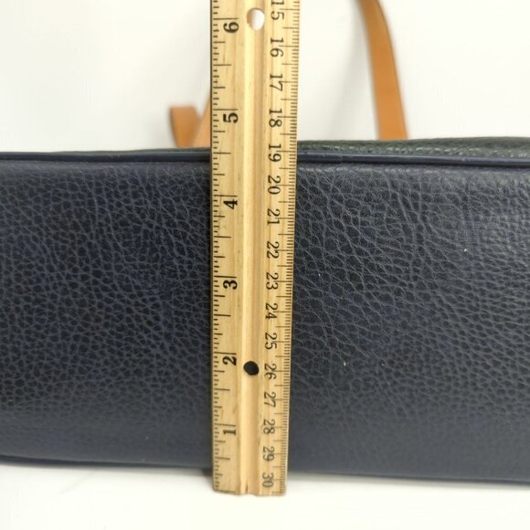 LA Tour Eiffel 1887 Red Green and Blue Pebbled Leather Handbag - Picture 9 of 14